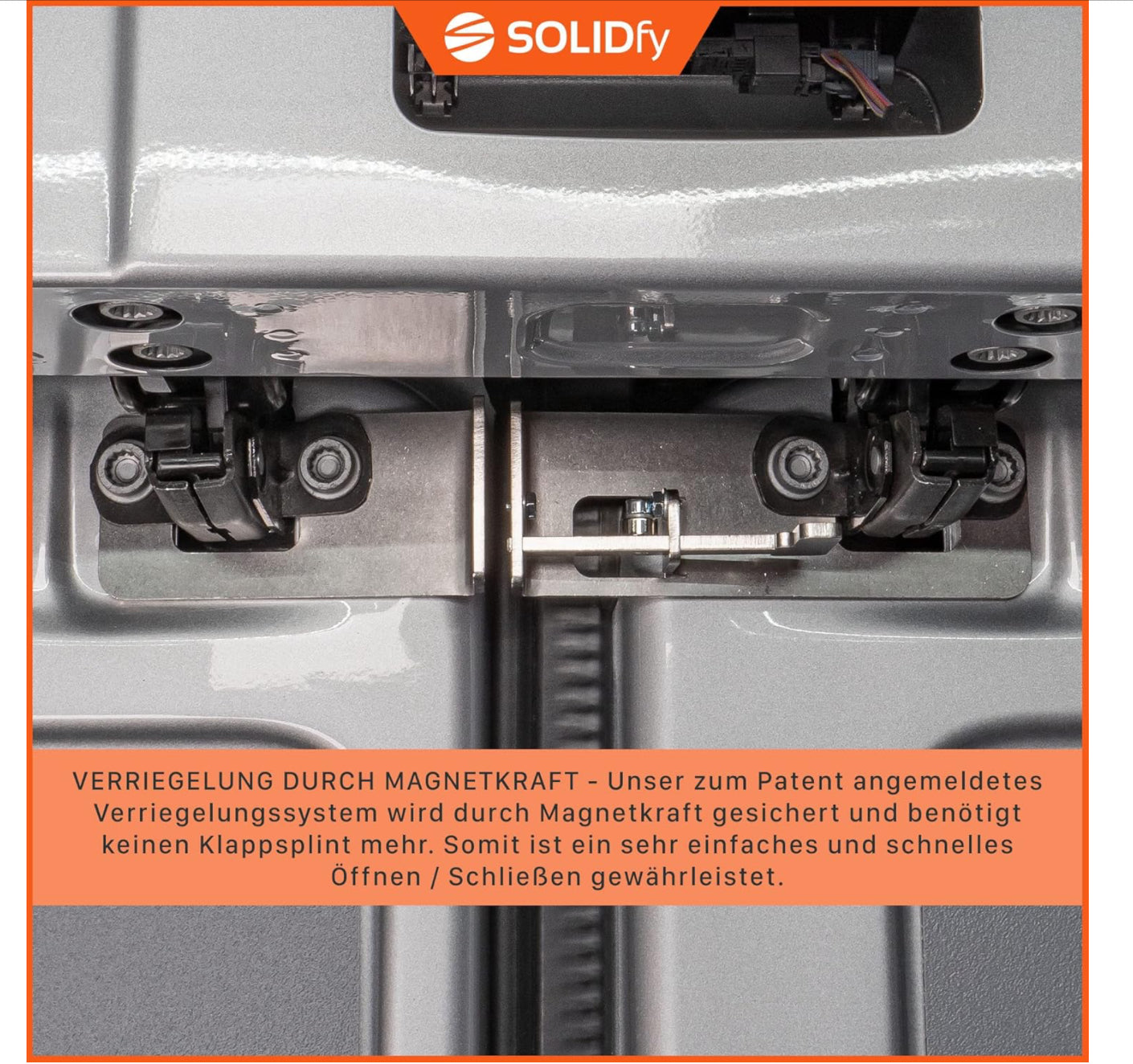 SOLIDfy® - Hecktürverriegelung für VW Crafter II 2 und MAN TGE ab 2017 | Hecktür Einbruchschutz Wohnmobil Camping