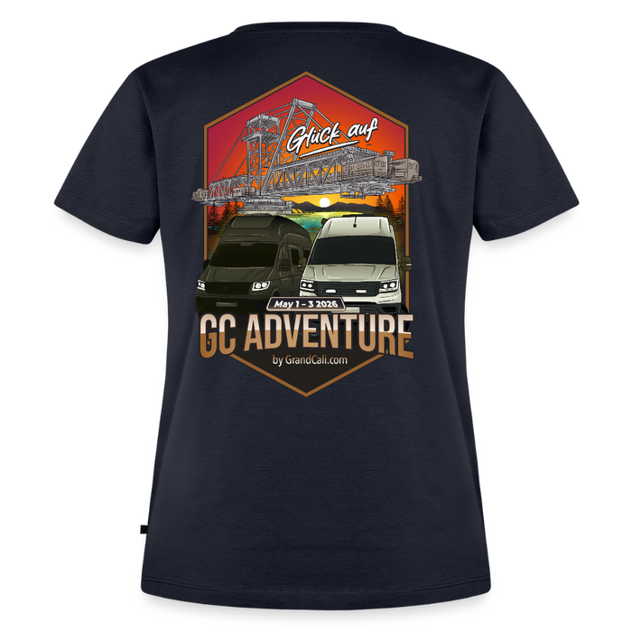Dein offizielles Damen Shirt zum 2. GC Adventure Treffen 2026 - Navy