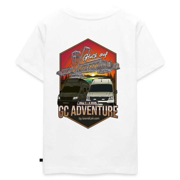 Dein offizielles Kinder Shirt zum 2. GC Adventure Treffen 2026 - Weiß