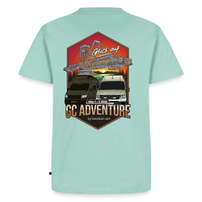 Dein offizielles Herren Shirt zum 2. GC Adventure Treffen 2026 - Mint 