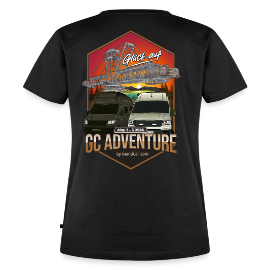 Dein offizielles Damen Shirt zum 2. GC Adventure Treffen 2026 - Schwarz