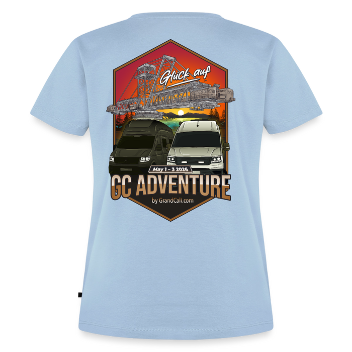Dein offizielles Damen Shirt zum 2. GC Adventure Treffen 2026 - Hellblau