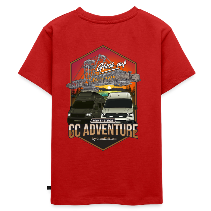 Dein offizielles Kinder Shirt zum 2. GC Adventure Treffen 2026 - Rot