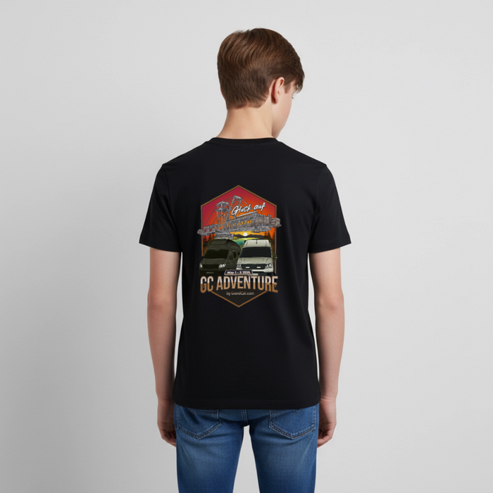Dein offizielles Teenager Shirt zum 2. GC Adventure Treffen 2026 - Schwarz