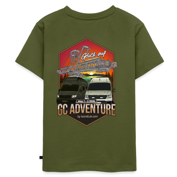 Dein offizielles Kinder Shirt zum 2. GC Adventure Treffen 2026 - Khaki