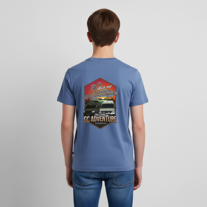 Dein offizielles Teenager Shirt zum 2. GC Adventure Treffen 2026 - Taubenblau