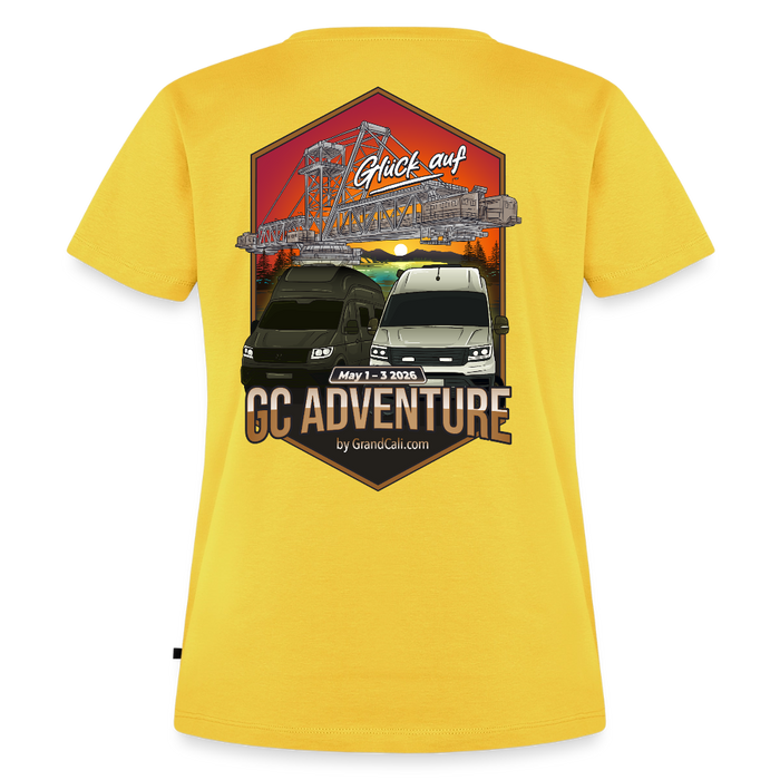 Dein offizielles Damen Shirt zum 2. GC Adventure Treffen 2026 - Gelb