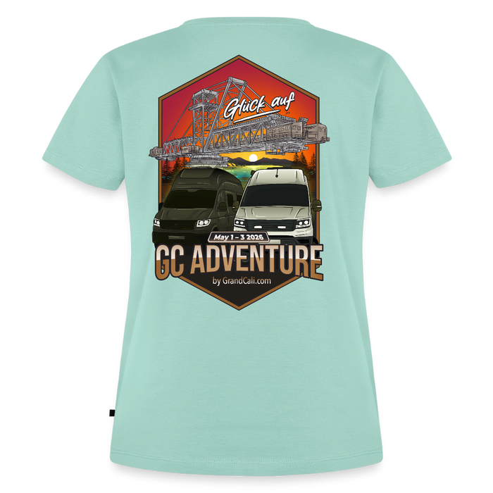 Dein offizielles Damen Shirt zum 2. GC Adventure Treffen 2026 - Mint 