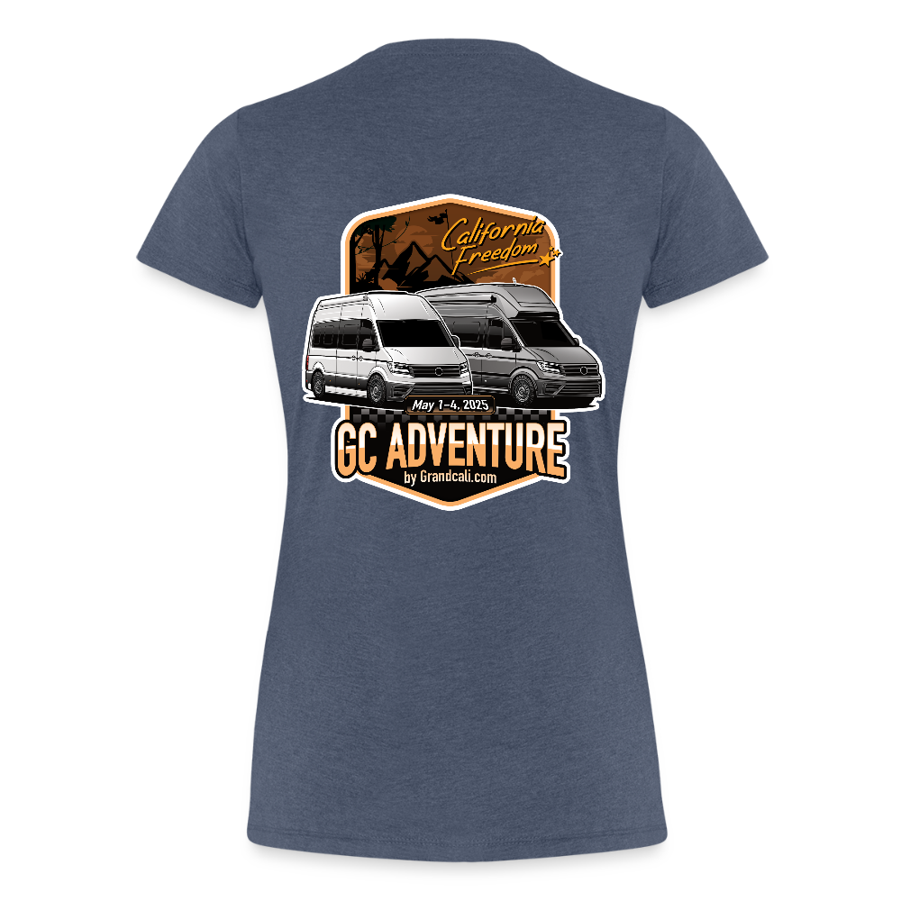 GC Adventure Frauen T-Shirt - Blau meliert