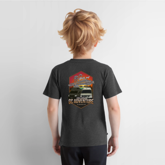 Dein offizielles Kinder Shirt zum 2. GC Adventure Treffen 2026 - Anthrazit meliert