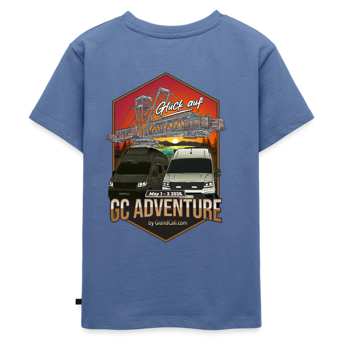 Dein offizielles Kinder Shirt zum 2. GC Adventure Treffen 2026 - Taubenblau