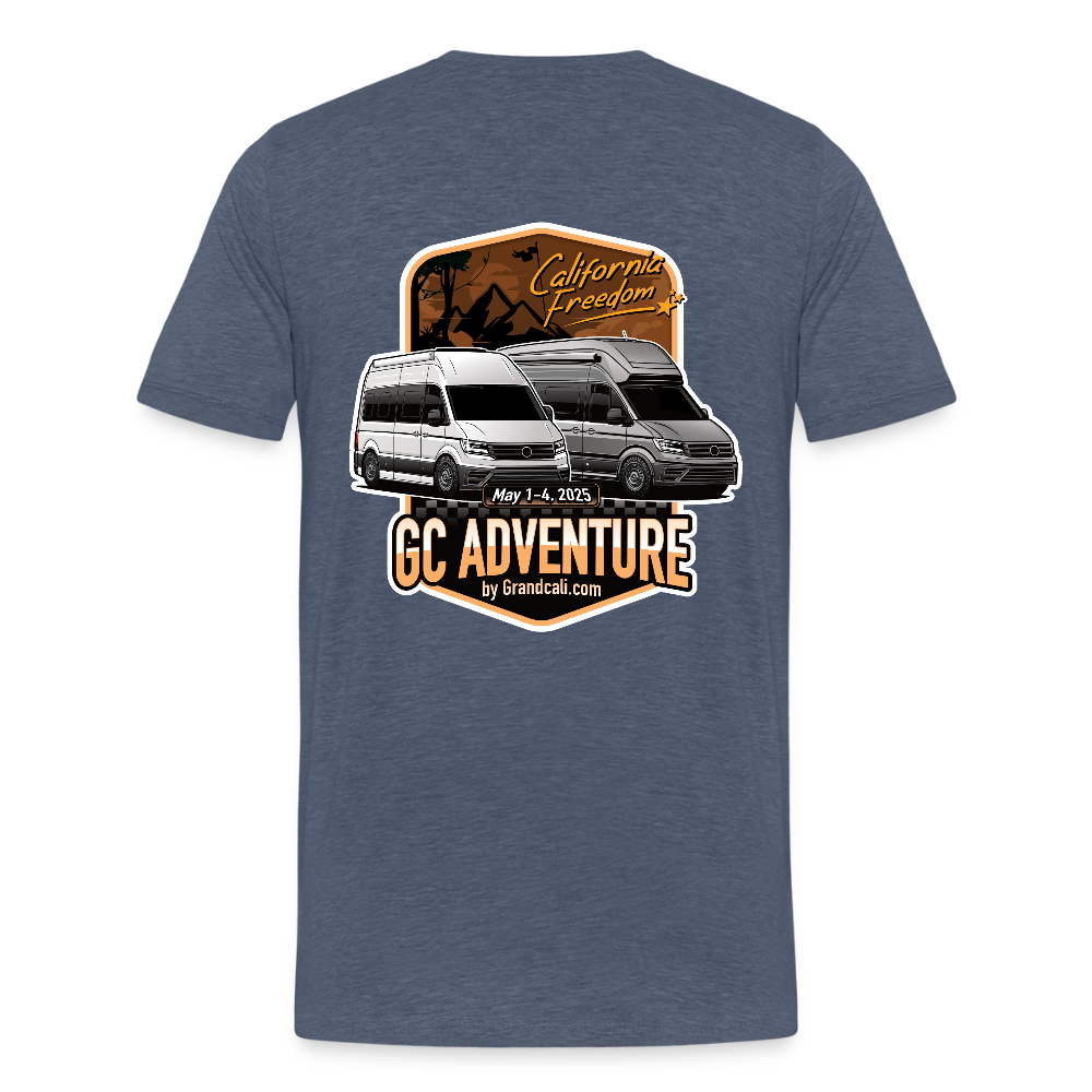 GC Adventure Männer T-Shirt - Blau meliert