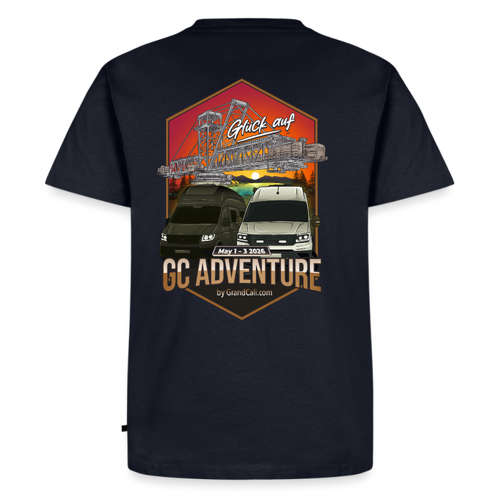 Dein offizielles Herren Shirt zum 2. GC Adventure Treffen 2026 - Navy