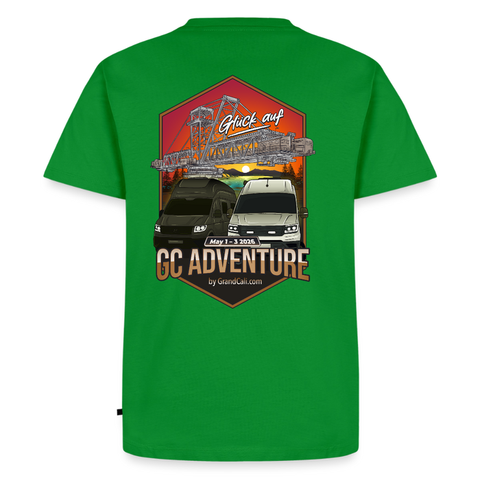 Dein offizielles Herren Shirt zum 2. GC Adventure Treffen 2026 - Grün