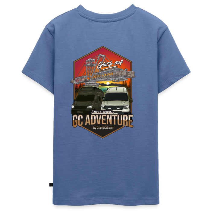 Dein offizielles Teenager Shirt zum 2. GC Adventure Treffen 2026 - Taubenblau
