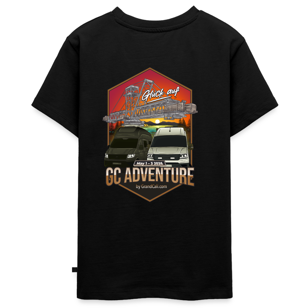 Dein offizielles Teenager Shirt zum 2. GC Adventure Treffen 2026 - Schwarz