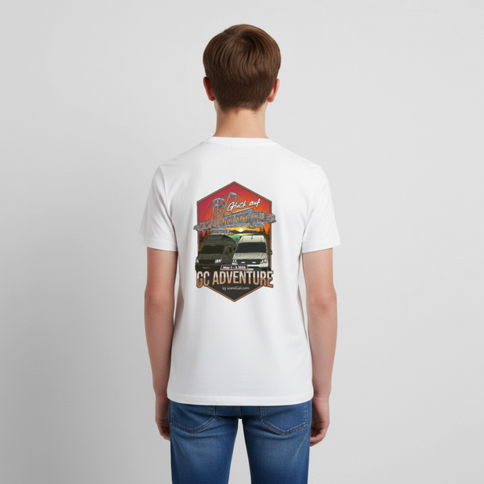 Dein offizielles Teenager Shirt zum 2. GC Adventure Treffen 2026 - Weiß