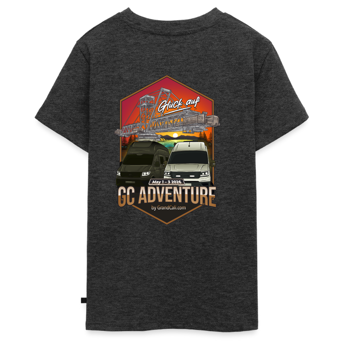 Dein offizielles Teenager Shirt zum 2. GC Adventure Treffen 2026 - Anthrazit meliert