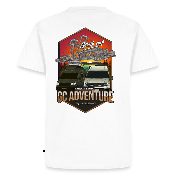 Dein offizielles Herren Shirt zum 2. GC Adventure Treffen 2026 - Weiß