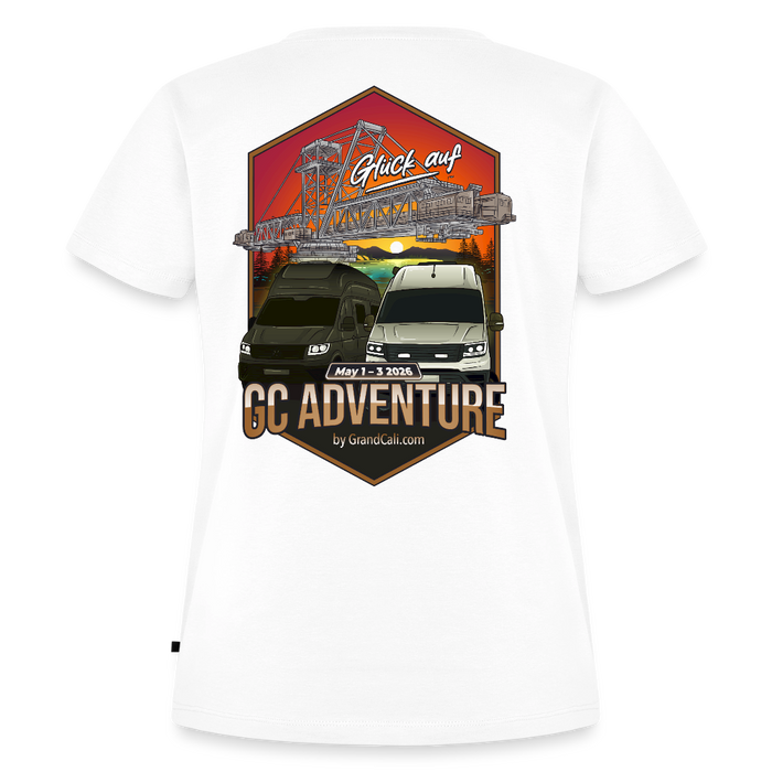 Dein offizielles Damen Shirt zum 2. GC Adventure Treffen 2026 - Weiß