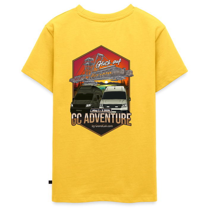 Dein offizielles Teenager Shirt zum 2. GC Adventure Treffen 2026 - Gelb