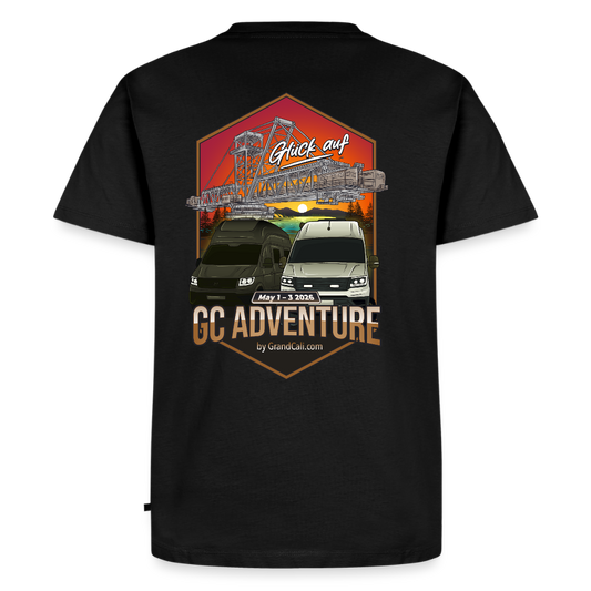 Dein offizielles Herren Shirt zum 2. GC Adventure Treffen 2026 - Schwarz