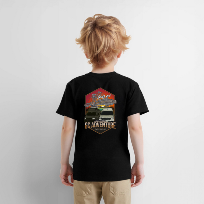 Dein offizielles Kinder Shirt zum 2. GC Adventure Treffen 2026 - Schwarz