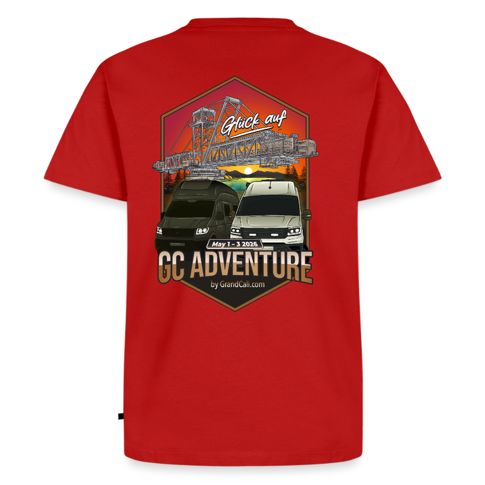 Dein offizielles Herren Shirt zum 2. GC Adventure Treffen 2026 - Rot