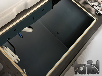 Stauraumerweiterung über dem Wassertank - Grand California