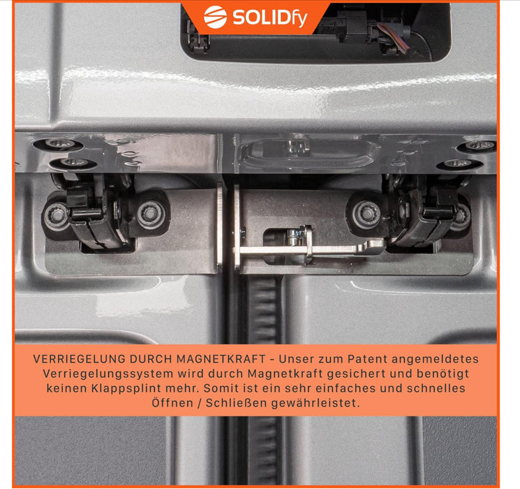 SOLIDfy® - Rear door lock for VW Crafter II 2 and MAN TGE from 2017 | Rear door burglar protection motorhome camping 