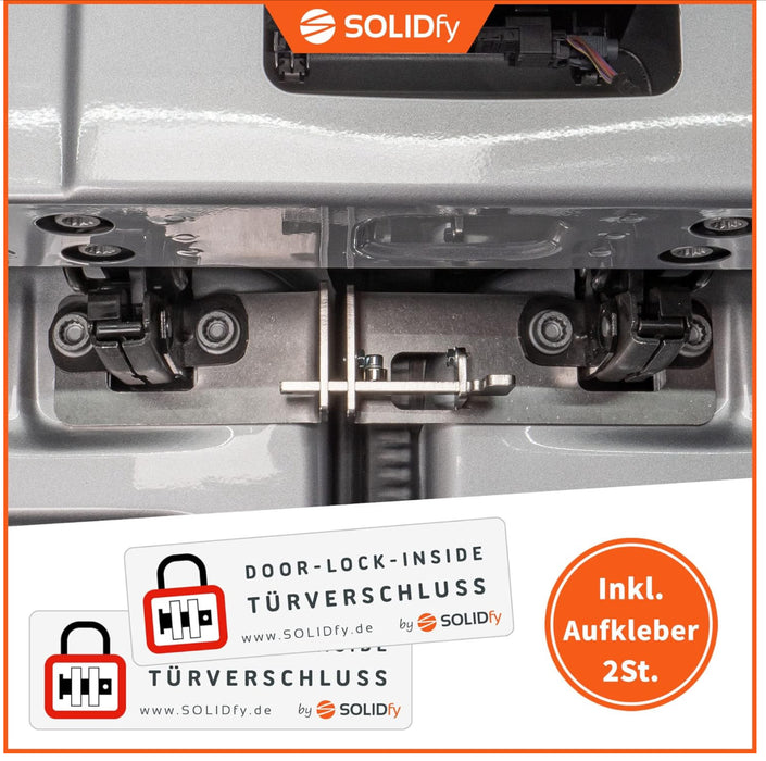 SOLIDfy® - Rear door lock for VW Crafter II 2 and MAN TGE from 2017 | Rear door burglar protection motorhome camping 