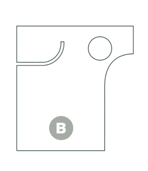 Verschlußkappe für Schranköffnung "Cali-Trap-Cap"