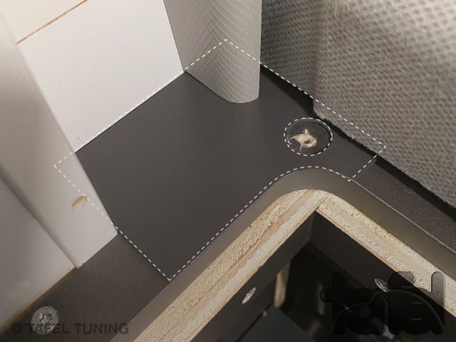 Verschlußkappe für Schranköffnung "Cali-Trap-Cap"