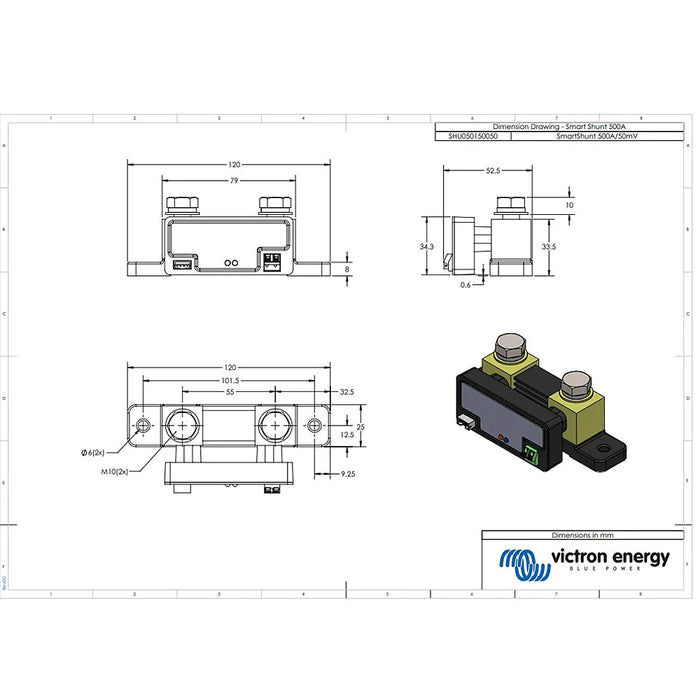 Victron SmartShunt 500A Batteriewächter mit Bluetooth